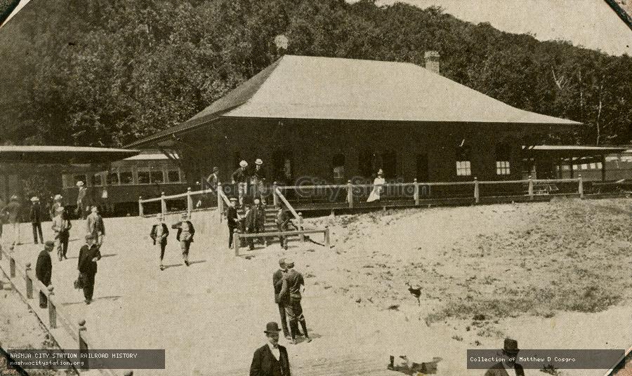 Postcard: Lake Station, Lake Sunapee, N.H.